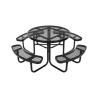 Picnic Table Weather Resistant Steel Patio Dining Furniture Set Outdoor