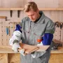 Flame Resistant Welding Sleeves, Heavy Duty Sheepskin & FR Cotton Arm Protection Sleeves for Men Women, Heat Resistant with Elas