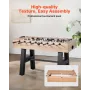 Foosball Table, 140 cm Standard Size Table, Indoor Full Size Foosball Tables for Home, Family, and Game Room, Durable Soccer Set