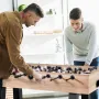VEVOR Foosball Table, 140 cm Standard Size Table, Indoor Full Size Foosball Tables for Home, Family, and Game Room, Durable Socc