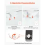 Bidet Attachment for Toilet, 0.3" Ultra Thin Bidet Toilet Seat Attachment - Dual Retractable Nozzles, Adjustable Water Pressure,
