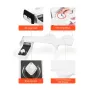 Bidet Attachment for Toilet, 0.3" Ultra Thin Bidet Toilet Seat Attachment - Dual Retractable Nozzles, Adjustable Water Pressure,