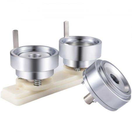 Badge Punching Die 1-3/4 inch/44mm Round Punching Die with ABS Slide Button Die Carbon Steel Badge Maker Part Aluminum Alloy