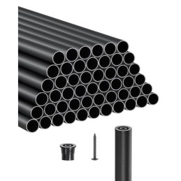 Trappe Balusters 51 Pack 32 i aluminiumspindler med skruer/jernbanehætter