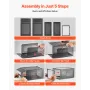 Shoe Storage Boxes, 9 Pack Clear Stackable Shoe Boxes Storage Organizers with Magnetic Door, Fit up to US Size 13, Plastic Sneak
