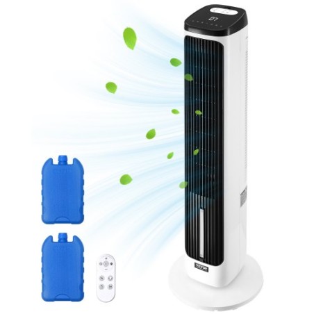 40" Oscillating Tower Fan 24H Timer 23.3ft/s Velocity with Remote Control