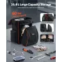 Welding Backpack, 35.6L Welder Backpack for Tools and Helmet, 600D Polyester Extreme Gear Pack with Helmet Catch Bag, Multi-Purp