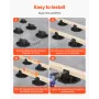 Deck Blocks 24 PCS, 2000lbs / 907.18kg Load Capacity Deck Support Plastic Pedestal Paver, Raising 1.18 - 2.36 inch / 30 - 60 mm,