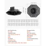 Deck Blocks 24 PCS, 2000lbs / 907.18kg Load Capacity Deck Support Plastic Pedestal Paver, Raising 1.18 - 2.36 inch / 30 - 60 mm,