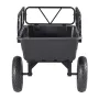VEVOR Garden Utility Trailer, 10 Cu. Ft 227 kg, ATV UTV Hauling Trailer, Tow Behind Poly Dump Cart with 16" Tires, Hand Pull or 