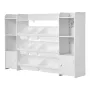 VEVOR Kids Toy Storage and Bookshelf, 4-Tier Large Toy Storage Organizer with 8 Flexible Plastic Bins, Kids Cubby Cabinet with B