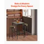 VEVOR Bar Table, Sturdy Metal Frame High Top Pub Table, Small Kitchen Dining, Cocktail Coffee Counter Bar Height Desk, Easy to A