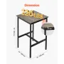 Bar Table, Sturdy Metal Frame High Top Pub Table, Small Kitchen Dining, Cocktail Coffee Counter Bar Height Desk, Easy to Assembl