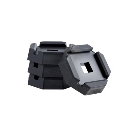 eling Pads 5000 lbs 4 Pcs Rubber Trailer Jack Pads 5.5" Square Feet