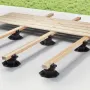 Deck Blocks 12 PCS, 2000lbs / 907.18kg Load Capacity Deck Support Plastic Pedestal Paver, Raising 2.36 - 5.31 inch / 60 - 135 mm