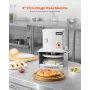 VEVOR elektrisk pizzadejpressemaskine, 6 tommer pizzadejspresserplade, brødpresser i rustfrit stål, justerbar tykkelse C