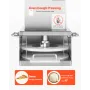 Electric Pizza Dough Press Machine, 6 inch Pizza Pastry Press Plate, Stainless Steel Bread Presser, Adjustable Thickness Commerc