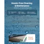 Hospital Bed Mattress, 159 kg Load, Long Term Care Pressure Redistribution Medical-Grade Dual Layer Foam Mattress, Waterproof fo