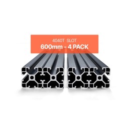 4PCS 23.6 in (600 mm) T Slot 4040 Aluminum Extrusion Anodized Linear Rail
