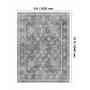 VEVOR Area Rug, 8 x 10 ft Large Washable Rug, Non-Slip and Tear-Resistant Soft Carpet, Pet & Child Friendly Vintage Area Rugs, I