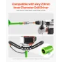 Auger Drill Bit for Planting, 150 x 800 mm Spiral Drill Bit, Compatible with 20mm ID Drive Drills, Heavy Duty Bulb Planter Tool,