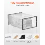 Shoe Storage Boxes, 12 Pack Stackable Shoe Boxes Storage Organizers, Fit up to US Size 11, Plastic Modular Space Saving Sneaker 
