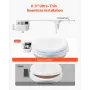 VEVOR Bidet Attachment for Toilet, Hot & Cold Non-Electric Water Sprayer - Dual Retractable Nozzles, Adjustable Water Pressure, 
