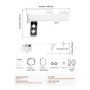 VEVOR Bidet Attachment for Toilet, Hot & Cold Non-Electric Water Sprayer - Dual Retractable Nozzles, Adjustable Water Pressure, 