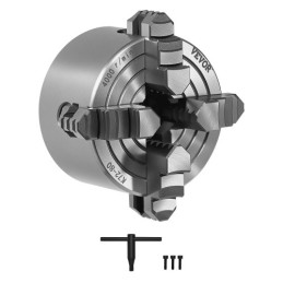 3 Inch 4-Jaw Self-Centering Lathe Chuck for Lathe Drilling Milling Machine