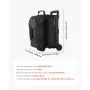 Bowling Ball Bag, 2 Ball Double Roller Bowling Bag with Wheels, Featuring a Separate Compartment for Shoes (Up To US Size 16) & 