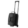 Bowling Ball Bag, 2 Ball Double Roller Bowling Bag with Wheels, Featuring a Separate Compartment for Shoes (Up To US Size 16) & 
