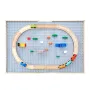 VEVOR Multi-Purpose Activity Play Table, 290 Building Bricks and 30-Piece Wooden Train Set Railway, Vehicles, Tracks and Accesso