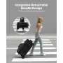 Bowling Ball Bag, 3 Ball Double Roller Bowling Bag med hjul