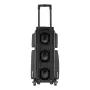 Bowling Ball Bag, 3 Ball Double Roller Bowling Bag with Wheels, Featuring a Separate Compartment for Shoes (Up To US Size 16) & 
