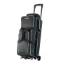 Bowling Ball Bag, 3 Ball Double Roller Bowling Bag med hjul
