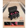 VEVOR Bowling Ball Bag, 2 Ball Double Roller Bowling Bag med hjul, med et separat rum til sko (op til US størrelse