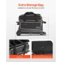 Bowling Ball Bag, 2 Ball Double Roller Bowling Bag med hjul