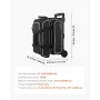 Bowling Ball Bag, 2 Ball Double Roller Bowling Bag with Wheels, Featuring a Separate Compartment for Shoes (Up To US Size 16) & 