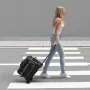 Bowling Ball Bag, 2 Ball Double Roller Bowling Bag med hjul