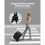 Bowling Ball Bag, 2 Ball Double Roller Bowling Bag med hjul