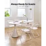 4 Pack Folding Chairs, Foldable Plastic Chairs with Heavy Duty Metal Frame, Portable Folding Card Table Chairs, Stackable Indoor