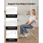 4 Pack Folding Chairs, Foldable Plastic Chairs with Heavy Duty Metal Frame, Portable Folding Card Table Chairs, Stackable Indoor