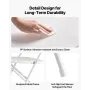 6 Pack Folding Chairs, Foldable Plastic Chairs with Heavy Duty Metal Frame, Portable Folding Card Table Chairs, Stackable Indoor