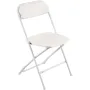 VEVOR 6 Pack Folding Chairs, Foldable Plastic Chairs with Heavy Duty Metal Frame, Portable Folding Card Table Chairs, Stackable 