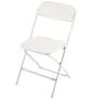 VEVOR 6 Pack Folding Chairs, Foldable Plastic Chairs with Heavy Duty Metal Frame, Portable Folding Card Table Chairs, Stackable 