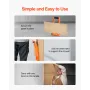 Drywall Carrier, 2 Pack Plywood Carriers Handles, ABS Plastic Panel Carrier Tool with 79.8 kg Load Bearing, Lift and Carry Panel