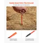 Driveway Markers, 20Pcs 122cm Long 6.35mm Dia, Hi-Visibility Driveway Reflectors with 12 in Steel Drill Bits, Reflective Snow St