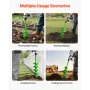 Auger Drill Bit for Planting, 120 x 790 mm Spiral Drill Bit, Compatible with 20mm ID Drive Drills, Heavy Duty Bulb Planter Tool,