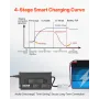 24V 20A lithiumbatterioplader, 29,2V, AC-DC LiFePO4 Smart