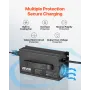 24V 20A Lithium Battery Charger, 29.2V, AC-DC LiFePO4 Smart Charger, with Anderson Connector, LED Indicator, 0V Activation, for 